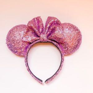 Purple Sequin Minnie Ears
